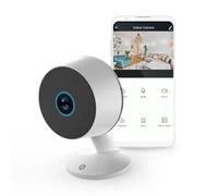 Nedis WIFICI08CWT | Caméra intérieure Wi-FI Intelligente | 3MP 1296p | Détection de Mouvement | Vision Nocturne | Audio bidirectionnel | Mode confidentialité | Stockage Cloud et microSD | Blanc
