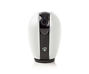 NEDIS WIFICI21CGY Smartlife Caméra intérieure | Wi-FI | Full HD 1080p | Pan Tilt | Cloud Storage (en Option) / microSD (Non Inclus) | Vision Nocturne | Android™ / iOS | Gris foncé/Blanc
