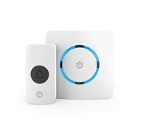Nedis WIFIDB11CWT - Sonnette intelligente sans fil avec carillon et sirène enfichables - Volume réglable - Blanc