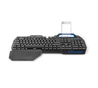 Nedis Wired Gaming Keyboard - USB - Touches mécaniques - RGB - US international - Disposition américaine - Alimentation par USB - Longueur du cordon d'alimentation : 1.70 m - Gaming