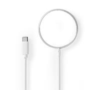 Nedis Wireless Smartphone Aluminium, Blanc USB Recharge sans fil Intérieure