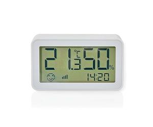 Nedis Zigbee 3.0 Capteur climatique intelligent à piles Android/iOS Blanc