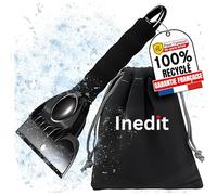 nedit Grattoir Pare Brise Voiture + Sac de Rangement Offert - Raclette Pare Brise Voiture - Gratte Pare Brise Voiture - Efficacité Garantie (Noir)