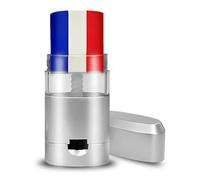 nedit Kit Supporter France - Bleu Blanc Rouge - Accessoires Couleur Tricolore - Choississez Votre Kit : Stick Maquillage - Drapeau - Bandeau+Poignets - Lunettes - Perruque (1 Stick Maquillage)