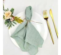 NEDLON 100PCS Terracotta Sewing Cloth Napkins 30x30cm Cotton Fabric Serviette Gauze Table Towels Wedding Decoration