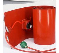 NedLoN Chauffe-Fût en Métal - Chauffe-Seau À Bande Chauffante pour Baril de 53/55 Gallons, Coussin en Silicone 110V/220V avec Thermostat Réglable, 100L 120 * 25cm