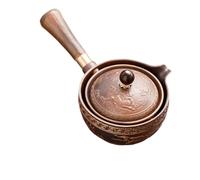 NEDLON Ensemble De Théière Portable Avec Théière Et Infuseur À Rotation À 360 Degrés, Théière Et Tasse Rotative Chinoise En Porcelaine Cadeau Pour Les Amateurs De Thé (Color : Brown, Size : A)