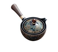 NEDLON Ensemble De Théière Portable Avec Théière Et Infuseur À Rotation À 360 Degrés, Théière Et Tasse Rotative Chinoise En Porcelaine Cadeau Pour Les Amateurs De Thé (Color : Blue2, Size : A)