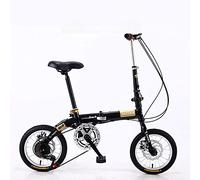 NeDLon Vélo de Ville, vélo Pliant pour Adulte, Mini Pliable, ultraléger, Portable, pour Adultes, Enfants, étudiants, Hommes et Femmes, Petite Roue, Vitesse Variable, Double Frein à Disque wwyy