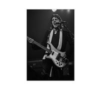 NEDOES Paul McCartney Lot de 4 affiches sur toile pour décoration murale de salon, chambre à coucher, sans cadre, 20 x 30 cm