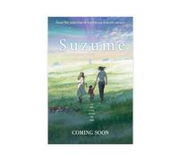 NEDOES Suzume Poster de film 2023 sur toile - Décoration murale pour salon, chambre à coucher - Style sans cadre - 60 x 90 cm