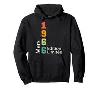 Née en Mars 1966 Édition Limitée Anniversaire Mars 1966 Sweat à Capuche