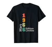 Née en Mars 1966 Édition Limitée Anniversaire Mars 1966 T-Shirt