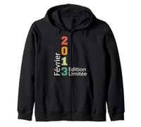 Née Février 2013 Édition Limitée Anniversaire Février 2013 Sweat à Capuche