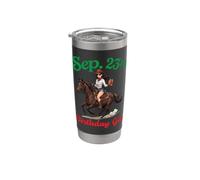 Née le 23 septembre Joyeux anniversaire, Girl Ride Horse Gobelet isotherme en acier inoxydable double paroi