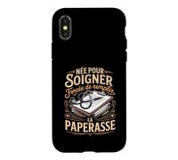 Née pour Soigner Forcée De Remplir La Paperasse Coque pour iPhone X/XS