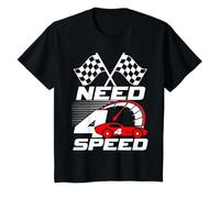 Need 4 Speed Racing Racecar 4 Ans 4ème Anniversaire garçon Fille T-Shirt
