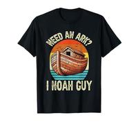 Need An Ark I Noah Guy Christian Jesus Humour Rétro Jeu de mots drôle T-Shirt