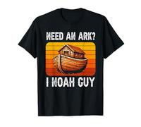 Need An Ark I Noah Guy Christian Jesus Humour Rétro Jeu de mots drôle T-Shirt