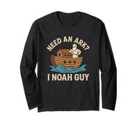 Need an Ark I Noah Guy Funny Biblique Jeu de Mots Religieux Manche Longue