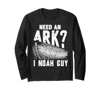 Need an Ark I Noah Guy Funny Christian Men Women Humour Manche Longue