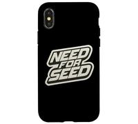 Need for Seed Funny Gardener Gardening Quote Joke Saying Coque pour iPhone X/XS
