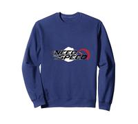 Need for Speed Cars Racing Compteur de Vitesse Graphique Sweatshirt, Unisexe pour Adultes, Bleu Marine, M