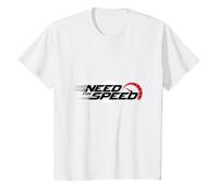 Need for Speed Cars Racing Compteur de Vitesse Graphique T-Shirt, Enfant, Blanc, 8 Ans