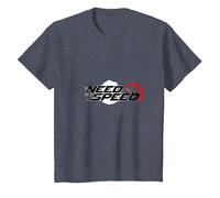 Need for Speed Cars Racing Compteur de Vitesse Graphique T-Shirt, Enfant, Bleu Chiné, 4 Ans