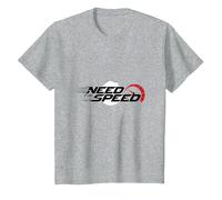 Need for Speed Cars Racing Compteur de Vitesse Graphique T-Shirt, Enfant, Gris Chiné, 8 Ans