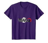 Need for Speed Cars Racing Compteur de Vitesse Graphique T-Shirt, Enfant, Violet, 3 Ans