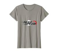 Need for Speed Cars Racing Compteur de Vitesse Graphique T-Shirt, Femme, Ardoise, S