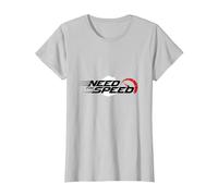 Need for Speed Cars Racing Compteur de Vitesse Graphique T-Shirt, Femme, Argent, M