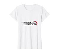 Need for Speed Cars Racing Compteur de Vitesse Graphique T-Shirt, Femme, Blanc, M