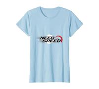 Need for Speed Cars Racing Compteur de Vitesse Graphique T-Shirt, Femme, Bleu Céleste, M