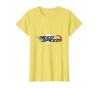 Need for Speed Cars Racing Compteur de Vitesse Graphique T-Shirt, Femme, Citron, 3XL