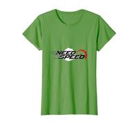 Need for Speed Cars Racing Compteur de Vitesse Graphique T-Shirt, Femme, Herbe, M