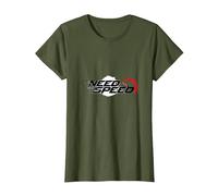 Need for Speed Cars Racing Compteur de Vitesse Graphique T-Shirt, Femme, Olive, XXL