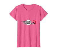 Need for Speed Cars Racing Compteur de Vitesse Graphique T-Shirt, Femme, Rose chiné, S