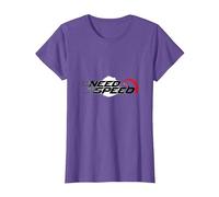 Need for Speed Cars Racing Compteur de Vitesse Graphique T-Shirt, Femme, Violet Chiné, M