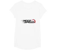 Need for Speed Cars Racing Compteur de Vitesse Graphique T-Shirt, Fille, Blanc, S