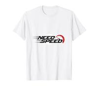 Need for Speed Cars Racing Compteur de Vitesse Graphique T-Shirt, Homme, Blanc, XXL