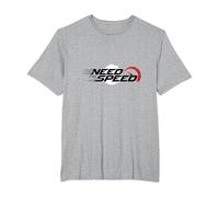Need for Speed Cars Racing Compteur de Vitesse Graphique T-Shirt, Homme Grandes Tailles, Gris Chiné, 2X Tall