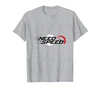 Need for Speed Cars Racing Compteur de Vitesse Graphique T-Shirt, Homme, Gris Chiné, M