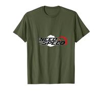 Need for Speed Cars Racing Compteur de Vitesse Graphique T-Shirt, Homme, Olive, M