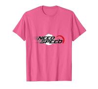 Need for Speed Cars Racing Compteur de Vitesse Graphique T-Shirt, Homme, Rose Chiné, M
