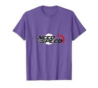 Need for Speed Cars Racing Compteur de Vitesse Graphique T-Shirt, Homme, Violet Chiné, M