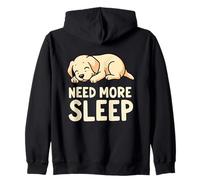 Need More Sleep Motif chiot Golden Retriever Sweat à Capuche