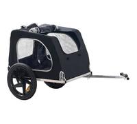 NEED remorque vélo pour chien, pliable, avec laisse réglable, adaptée aux chats et chiens, jusqu'à 40KG, noire