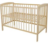 Need Sleep Lit Bébé Andreas 120x60 cm Réglable en hauteur - Lit d'appoint Bébé Lit naturel
